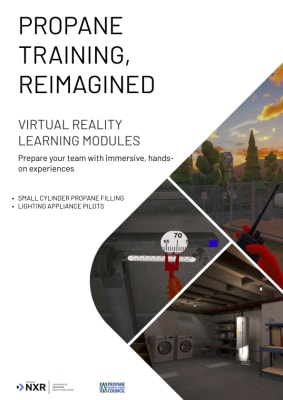 First page of Virtual Reality Learning brochure